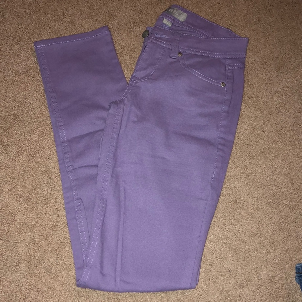 Purple Skinny Pants from Rue21